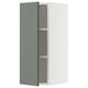SEKTION Gabin pared 1 puerta c/ estantes, blanco/Nickebo Verde grisáceo mate, 31x37x76 cm