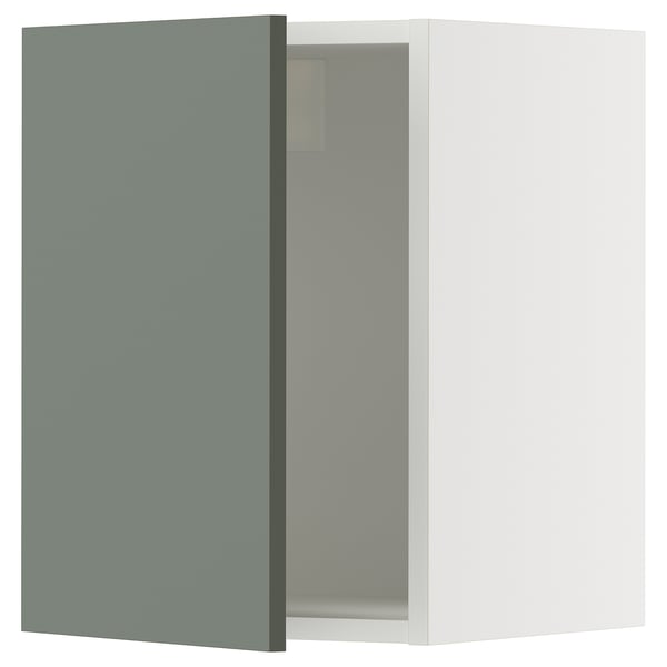 SEKTION Gabin pared 1 puerta c/ estantes, blanco/Nickebo Verde grisáceo mate, 38x37x51 cm