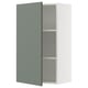 SEKTION Gabin pared 1 puerta c/ estantes, blanco/Nickebo Verde grisáceo mate, 61x37x102 cm