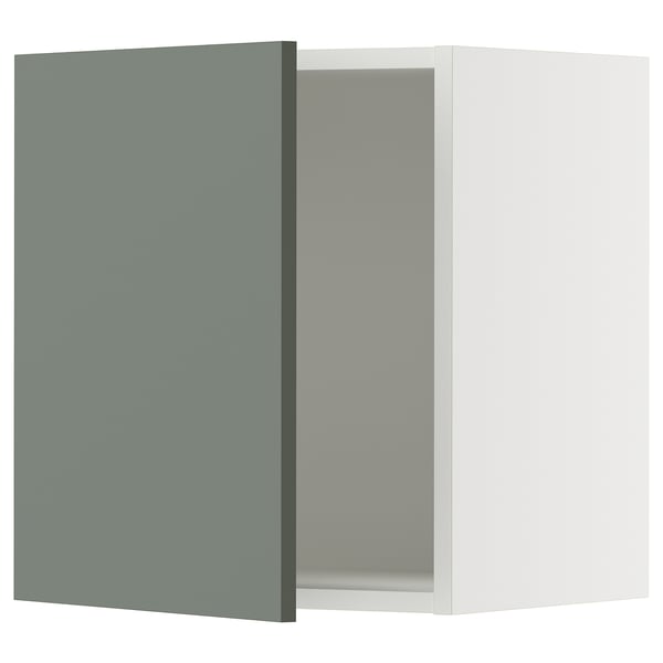 SEKTION Gabin pared 1 puerta c/ estantes, blanco/Nickebo Verde grisáceo mate, 46x37x51 cm