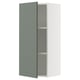 SEKTION Gabin pared 1 puerta c/ estantes, blanco/Nickebo Verde grisáceo mate, 46x37x102 cm