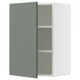 SEKTION Gabin pared 1 puerta c/ estantes, blanco/Nickebo Verde grisáceo mate, 53x37x76 cm