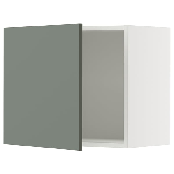 SEKTION Gabin pared 1 puerta c/ estantes, blanco/Nickebo Verde grisáceo mate, 61x37x51 cm