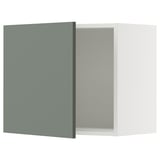 SEKTION Gabin pared 1 puerta c/ estantes, blanco/Nickebo Verde grisáceo mate, 61x37x51 cm