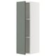 SEKTION Gabin pared 1 puerta c/ estantes, blanco/Nickebo Verde grisáceo mate, 31x37x102 cm