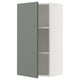 SEKTION Gabin pared 1 puerta c/ estantes, blanco/Nickebo Verde grisáceo mate, 53x37x102 cm