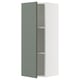 SEKTION Gabin pared 1 puerta c/ estantes, blanco/Nickebo Verde grisáceo mate, 38x37x102 cm