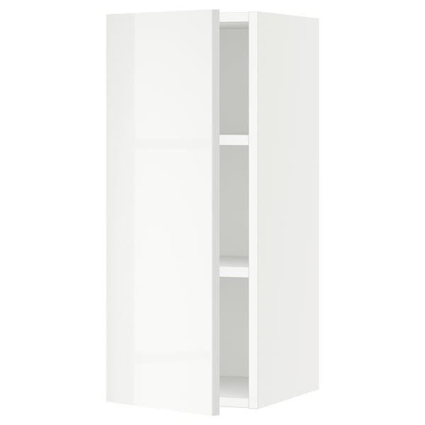 SEKTION Gabin pared 1 puerta c/ estantes, blanco/Ringhult blanco, 31x37x76 cm