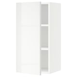 SEKTION Gabin pared 1 puerta c/ estantes, blanco/Ringhult blanco, 38x37x76 cm