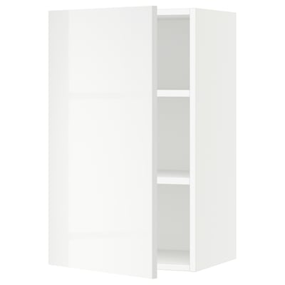 SEKTION Gabin pared 1 puerta c/ estantes, blanco/Ringhult blanco, 46x37x76 cm
