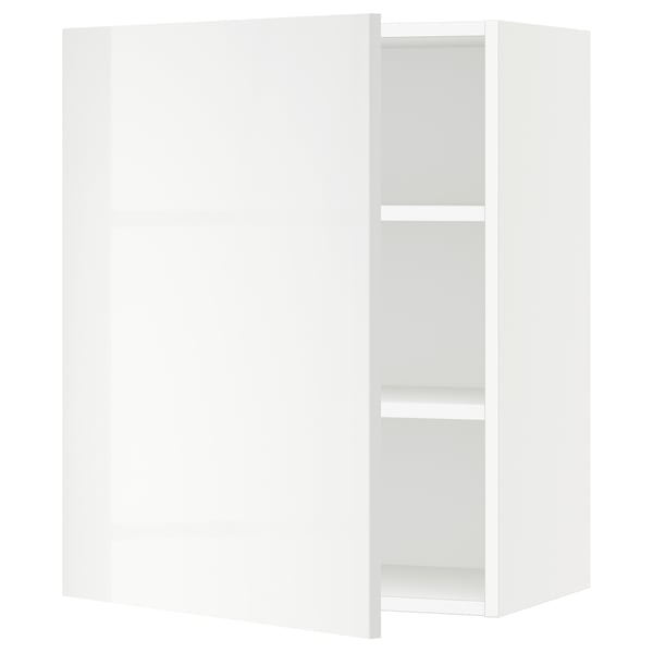 SEKTION Gabin pared 1 puerta c/ estantes, blanco/Ringhult blanco, 61x37x76 cm