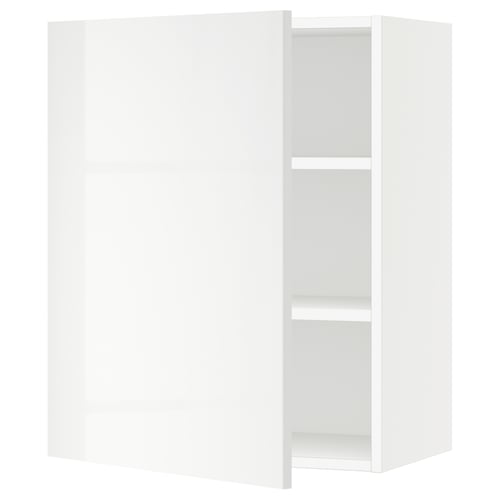 SEKTION Gabin pared 1 puerta c/ estantes, blanco/Ringhult blanco, 61x37x76 cm