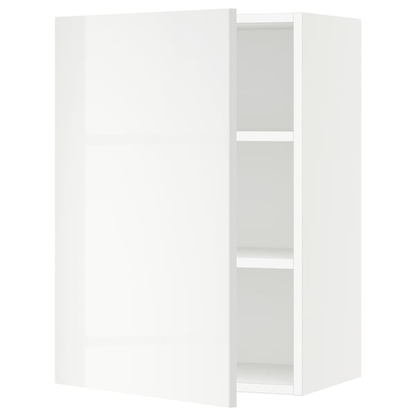 SEKTION Gabin pared 1 puerta c/ estantes, blanco/Ringhult blanco, 53x37x76 cm