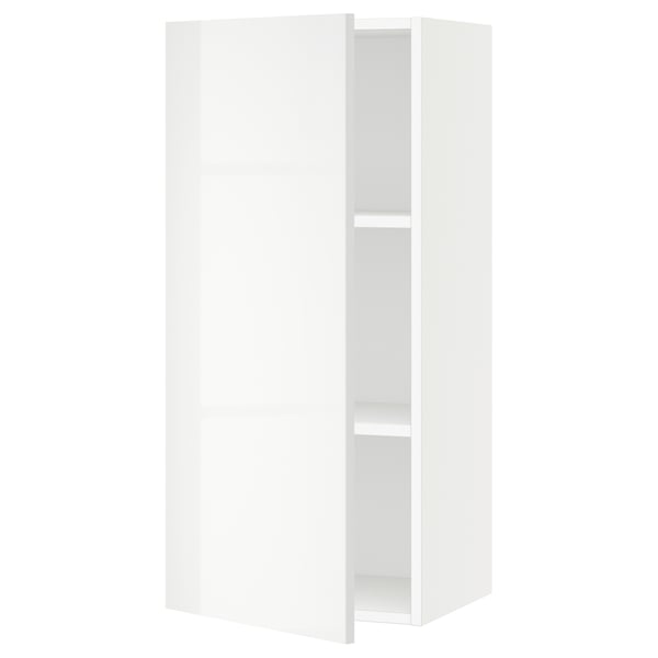 SEKTION Gabin pared 1 puerta c/ estantes, blanco/Ringhult blanco, 46x37x102 cm