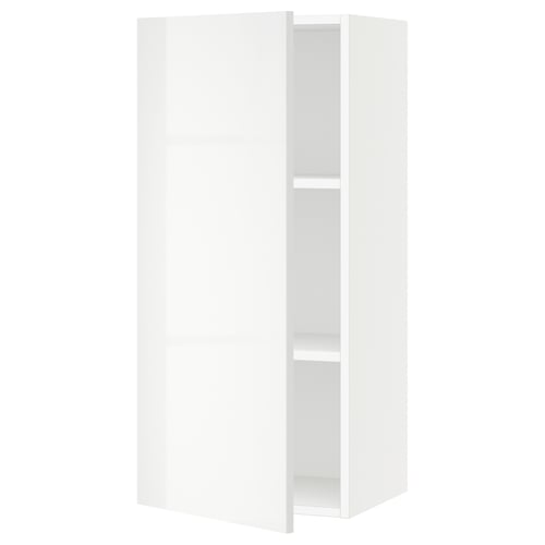 SEKTION Gabin pared 1 puerta c/ estantes, blanco/Ringhult blanco, 46x37x102 cm