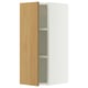 SEKTION Gabin pared 1 puerta c/ estantes, blanco/Sinarp chapa roble, 31x37x76 cm