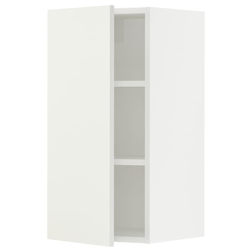 SEKTION Gabin pared 1 puerta c/ estantes, blanco/Vallstena blanco, 38x37x76 cm