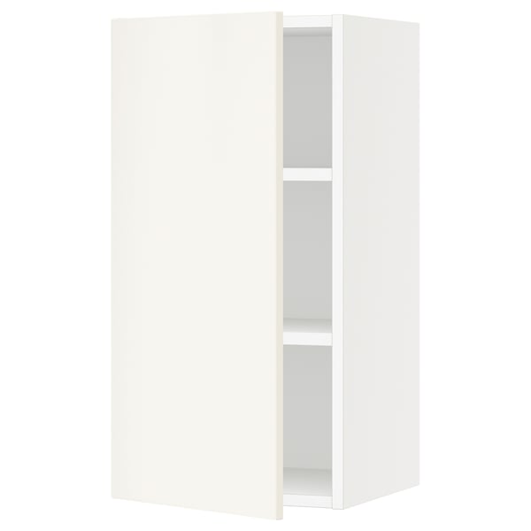 SEKTION Gabin pared 1 puerta c/ estantes, blanco/Veddinge blanco, 38x37x76 cm