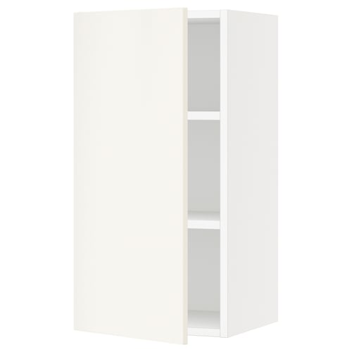 SEKTION Gabin pared 1 puerta c/ estantes, blanco/Veddinge blanco, 38x37x76 cm