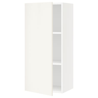SEKTION Gabin pared 1 puerta c/ estantes, blanco/Veddinge blanco, 46x37x102 cm
