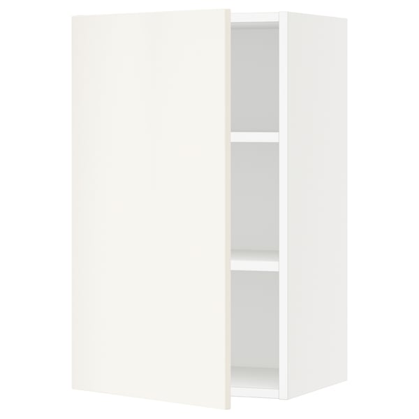 SEKTION Gabin pared 1 puerta c/ estantes, blanco/Veddinge blanco, 46x37x76 cm