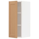 SEKTION Gabin pared 1 puerta c/ estantes, blanco/Vedhamn roble, 31x37x76 cm