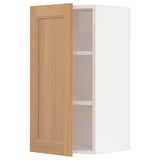 SEKTION Gabin pared 1 puerta c/ estantes, blanco/Vedhamn roble, 38x37x76 cm