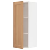 SEKTION Gabin pared 1 puerta c/ estantes, blanco/Vedhamn roble, 38x37x102 cm