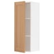 SEKTION Gabin pared 1 puerta c/ estantes, blanco/Vedhamn roble, 38x37x102 cm