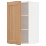 SEKTION Gabin pared 1 puerta c/ estantes, blanco/Vedhamn roble, 46x37x76 cm