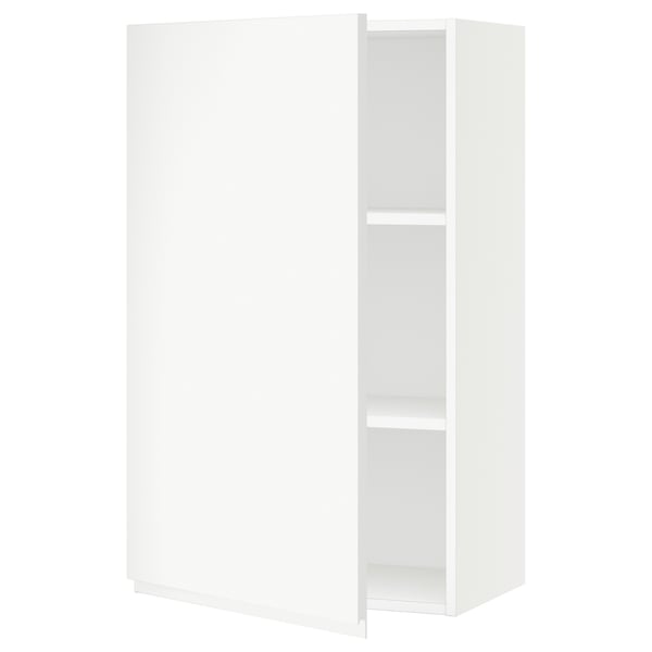 SEKTION Gabin pared 1 puerta c/ estantes, blanco/Voxtorp blanco mate, 61x37x102 cm