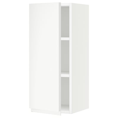 SEKTION Gabin pared 1 puerta c/ estantes, blanco/Voxtorp blanco mate, 31x37x76 cm
