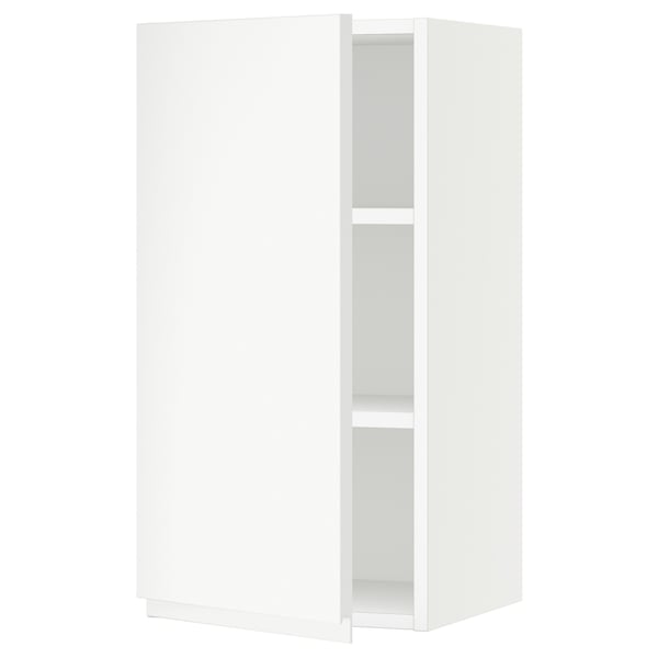 SEKTION Gabin pared 1 puerta c/ estantes, blanco/Voxtorp blanco mate, 38x37x76 cm