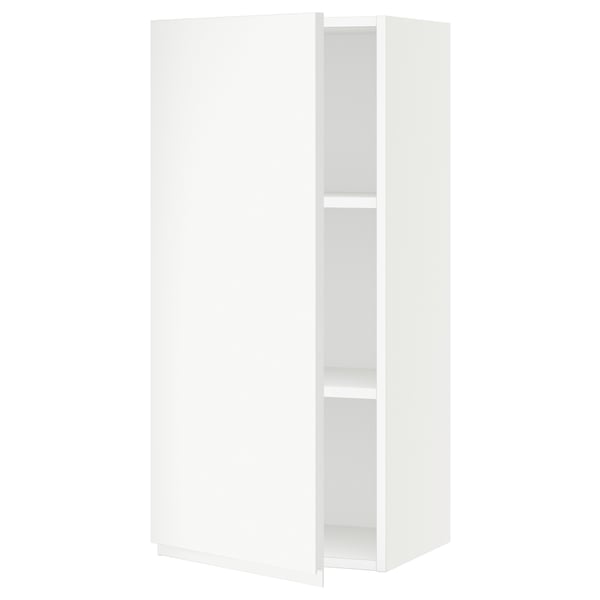 SEKTION Gabin pared 1 puerta c/ estantes, blanco/Voxtorp blanco mate, 46x37x102 cm