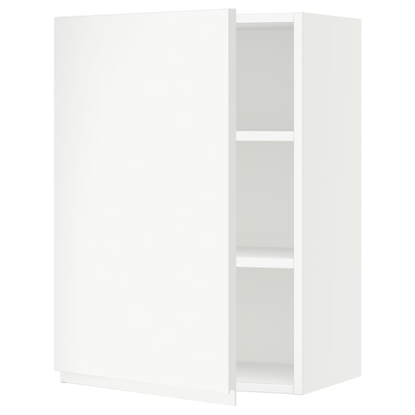 SEKTION Gabin pared 1 puerta c/ estantes, blanco/Voxtorp blanco mate, 53x37x76 cm