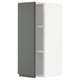 SEKTION Gabin pared 1 puerta c/ estantes, blanco/Voxtorp gris oscuro, 31x37x76 cm