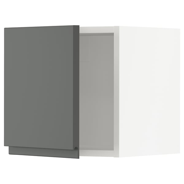 SEKTION Gabin pared 1 puerta c/ estantes, blanco/Voxtorp gris oscuro, 38x37x38 cm
