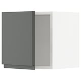 SEKTION Gabin pared 1 puerta c/ estantes, blanco/Voxtorp gris oscuro, 38x37x38 cm