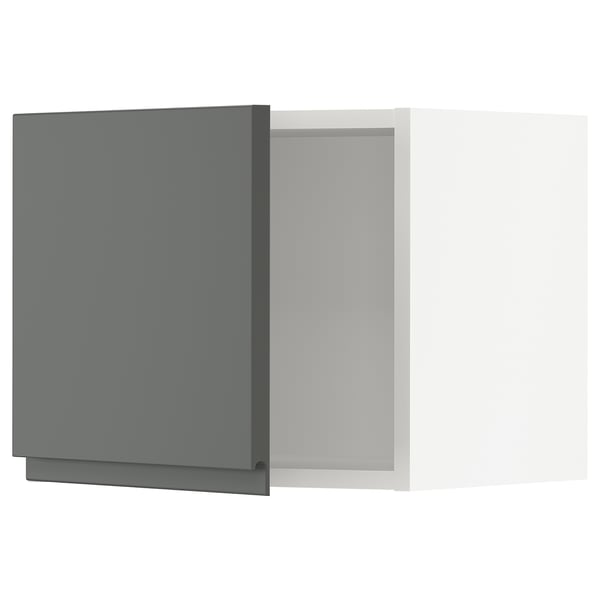 SEKTION Gabin pared 1 puerta c/ estantes, blanco/Voxtorp gris oscuro, 46x37x38 cm
