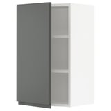 SEKTION Gabin pared 1 puerta c/ estantes, blanco/Voxtorp gris oscuro, 46x37x76 cm