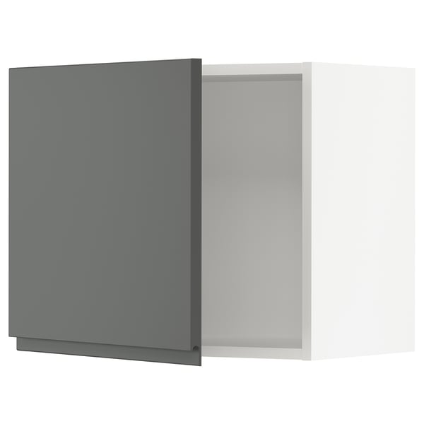 SEKTION Gabin pared 1 puerta c/ estantes, blanco/Voxtorp gris oscuro, 61x37x51 cm