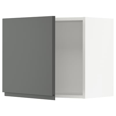 SEKTION Gabin pared 1 puerta c/ estantes, blanco/Voxtorp gris oscuro, 61x37x51 cm