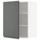 SEKTION Gabin pared 1 puerta c/ estantes, blanco/Voxtorp gris oscuro, 61x37x76 cm
