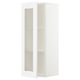 SEKTION Gabin pared 1 puerta vidrio c/ ests, blanco/Axstad blanco mate, 38x37x102 cm