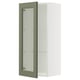 Opción: SEKTION Gabin pared 1 puerta vidrio c/ ests, blanco/Axstad verde grisáceo, 46x37x102 cm