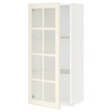 SEKTION Gabin pared 1 puerta vidrio c/ ests, blanco/Bodbyn hueso, 46x37x102 cm