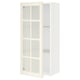 SEKTION Gabin pared 1 puerta vidrio c/ ests, blanco/Bodbyn hueso, 46x37x102 cm