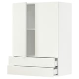 SEKTION Gabin pared 2 puertas 2 cajones, blanco/Vallstena blanco, 76x37x102 cm