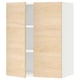 SEKTION Gabin pared 2 puertas c/ estantes, blanco/Askersund efecto fresno claro, 61x37x76 cm