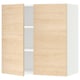 SEKTION Gabin pared 2 puertas c/ estantes, blanco/Askersund efecto fresno claro, 76x37x76 cm